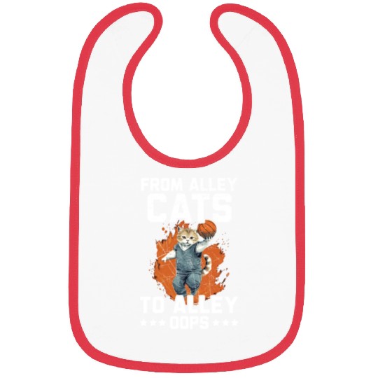 Basketball Cat Basketball Player I Love Basketball Bibs