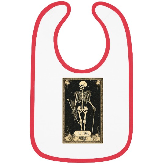 The Fool Skeleton Tarot Card Bibs
