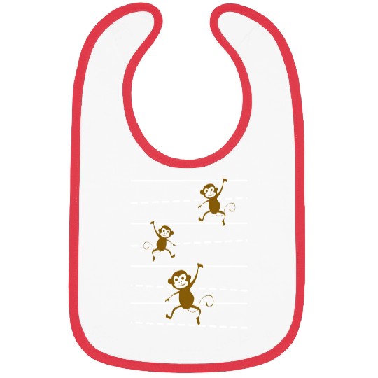 Monkey Funny Monkeys Bibs