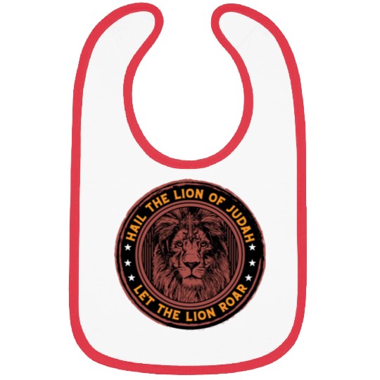 Hail the lion of Judah let the lion roar christ Bibs
