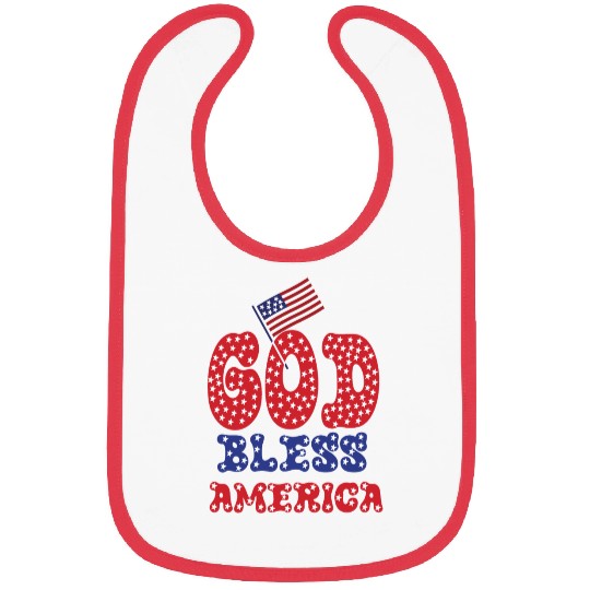 PATRIOTIC DAY GOD BLESS AMERICA Bibs
