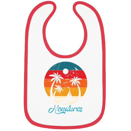 Honduras Trip Vacation Souvenirs Sailing Boat Bibs