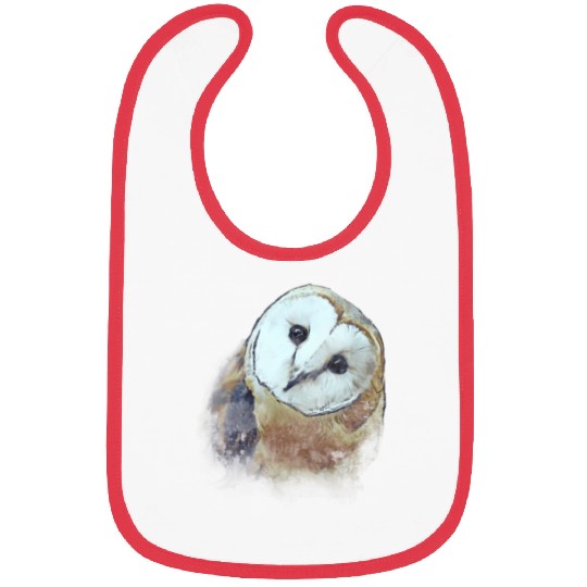 Barn Owl Painting Owl Bibs