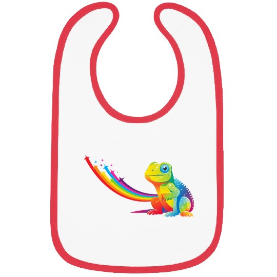 Gay Pride Gecko Bibs