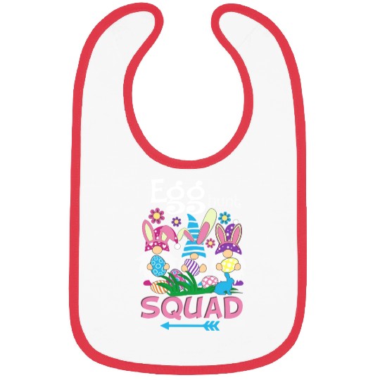 Egg Hunt Squad green Bibs
