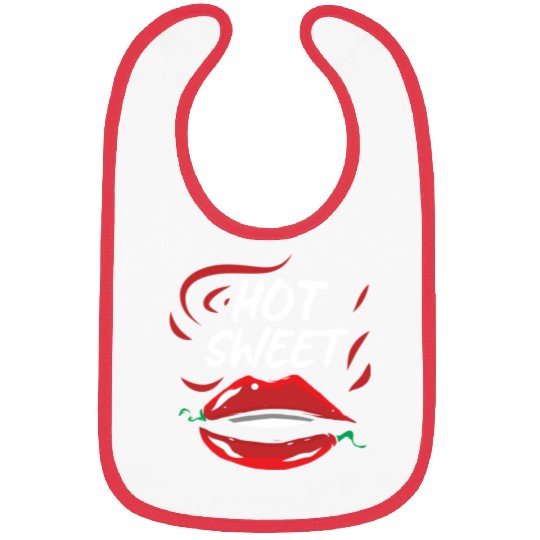 Red Hot Sweet Pepper Lips Bibs