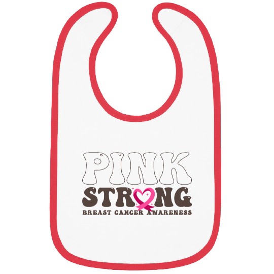 Pink Stronger Breast Cancer Awareness I Wear Pink Bibs