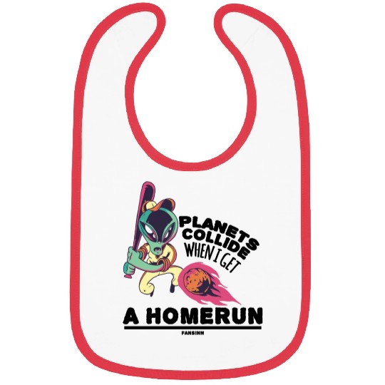 Baseball UFO space extraterrestrient Bibs
