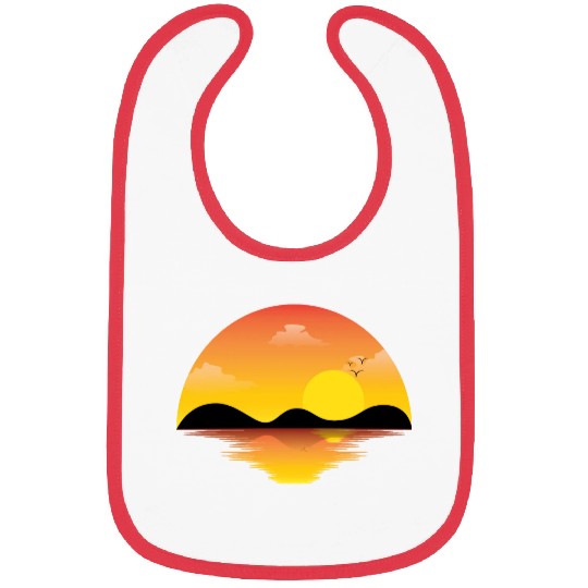 Captivating Summer Sunset Bibs