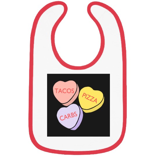 FRONTARTFunny Conversation Hearts Candy Bibs