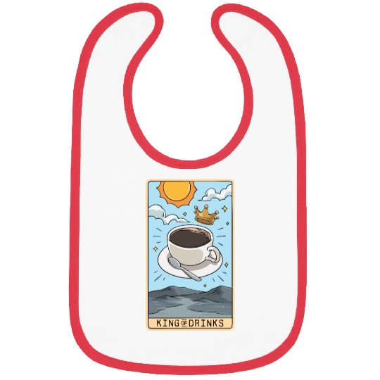Tarot Card Reader Hot Coffee Drinker Caffeine Bibs