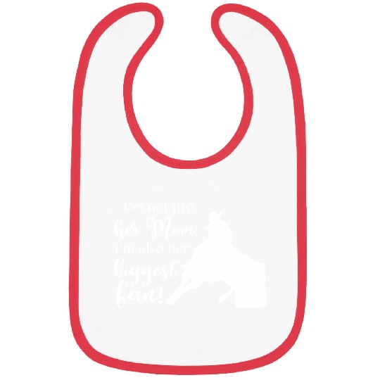 Mom Barrel Racing Horse Riding Racer Back Print Bibs