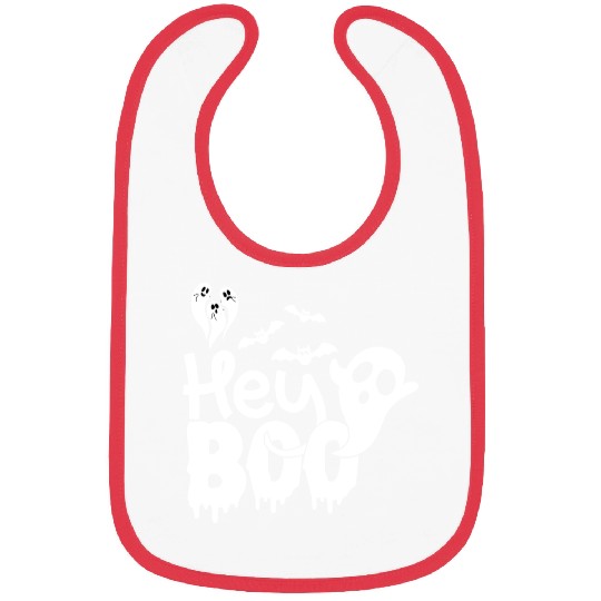 Hey Booo Spooky Ghost Bibs