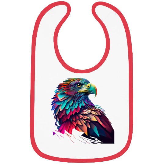psychedelic eagle Bibs