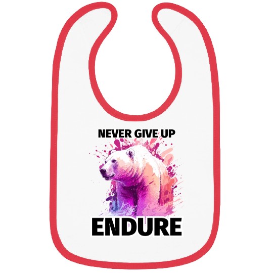 Polar Bear Never Give Up, Endure Bibs