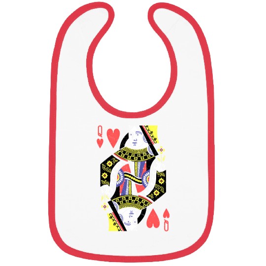 Queen Of Hearts Playing Card Halloween S Bibs