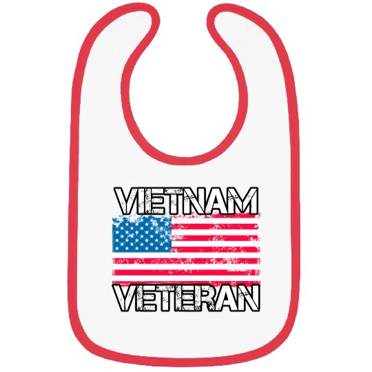 Vietnam Veteran Us Flag Military Vet Bibs