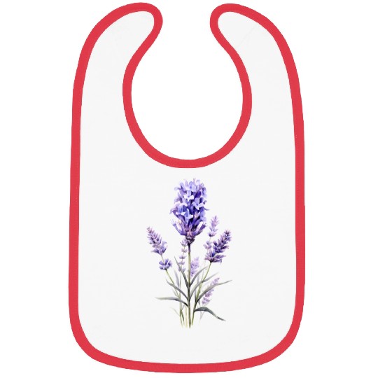 Lavender Flower Bibs