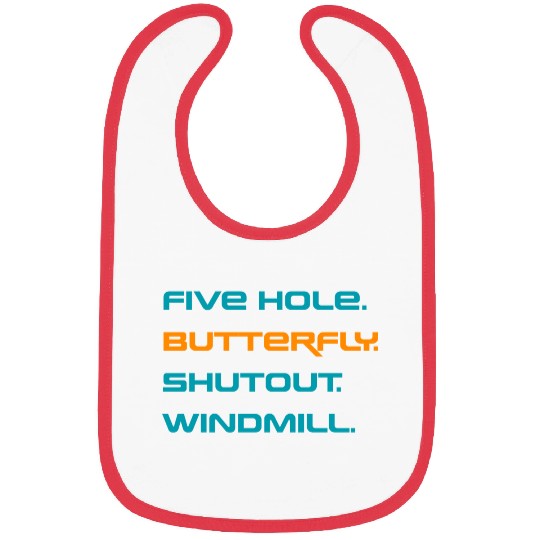 Five Hole Butterfly Shutout Windmill Bibs
