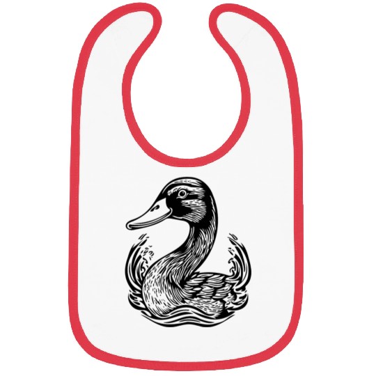 Duck Bird Nature Pond Bibs