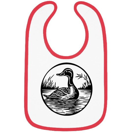 Duck Bird Nature Pond Bibs