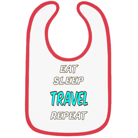 DESIGNEAT SLEEP TRAVEL REPEAT Bibs