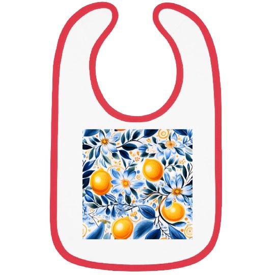 Yellow Lemon Floral Detailed Summer Collection 01 Bibs