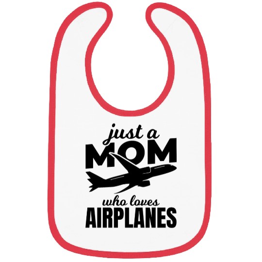 Plane Enthusiast Mom Bibs