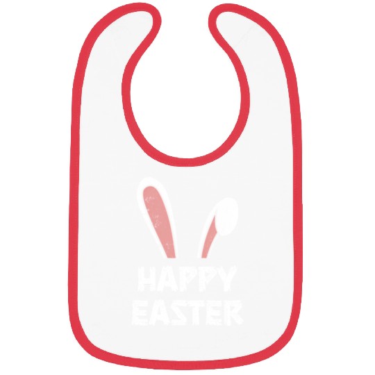 Happy Easter Bunny Rabbit Ears Bibs