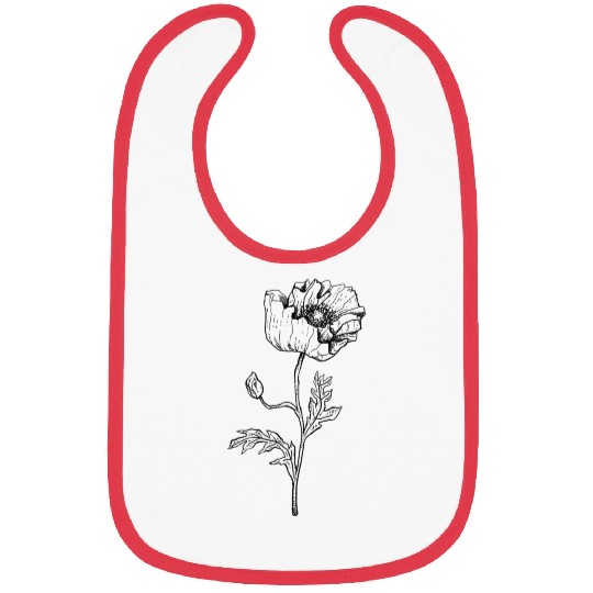 Poppy Wildflower Bibs