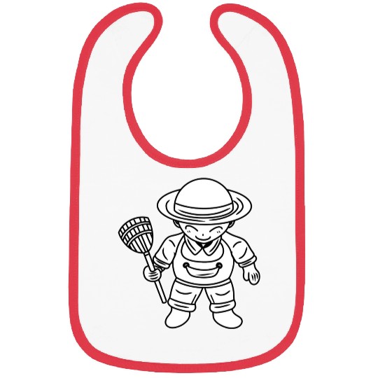 Cute Little Farmer Boy Bibs
