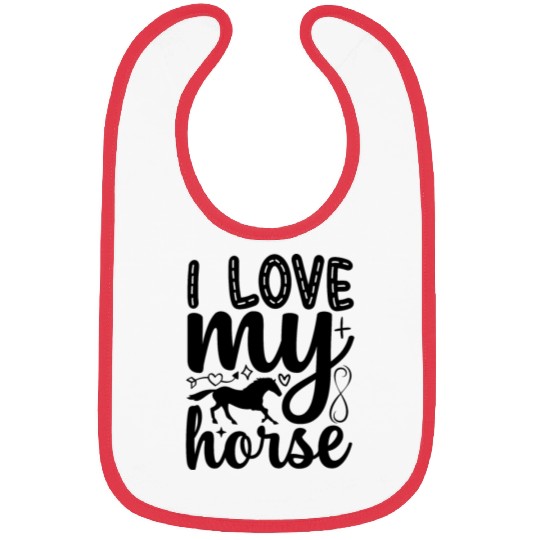 I Love My Horse Bibs