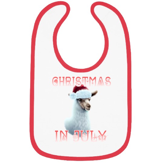 Festive alpaca - Christmas in July Bibs