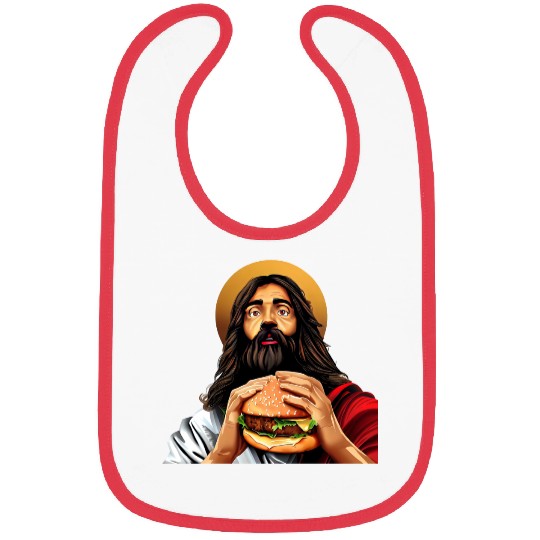 Cheeseburger with Jesus Bibs