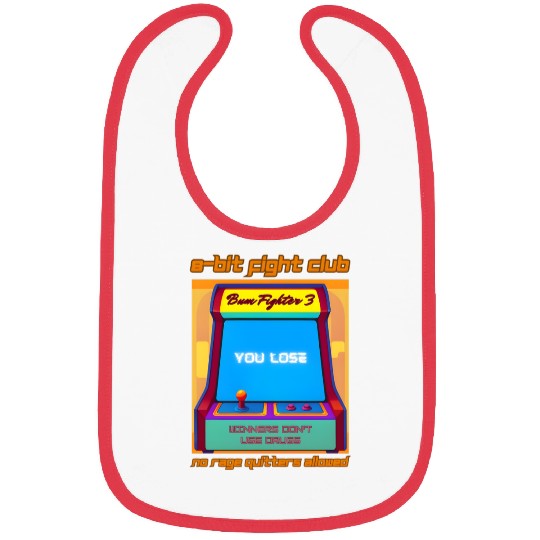 Funny Retro Gaming 80s Arcade 8-Bit Gamer Humor Bibs