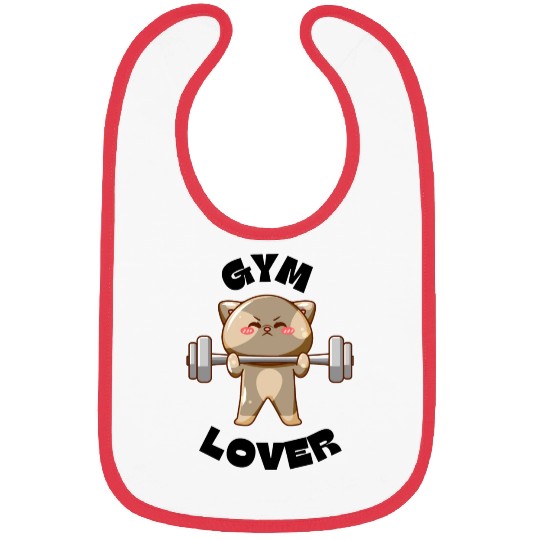 Gym Lover Cartoon Character Bibs