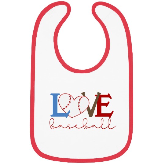 Baseball Lover 80s Bibs