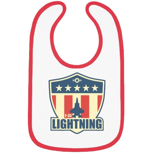 F35 Lightning boy Copy Copy Bibs