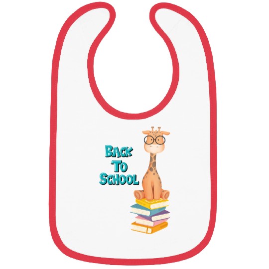 Back To School Giraffe Bibs