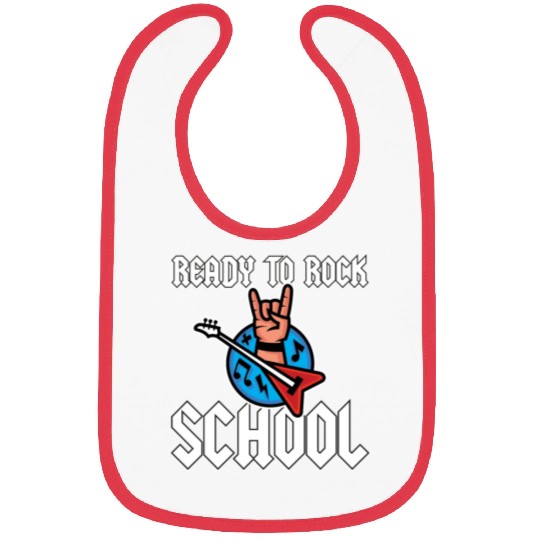 Ready To Rock School Heavy Metal Lover Guitar Bibs