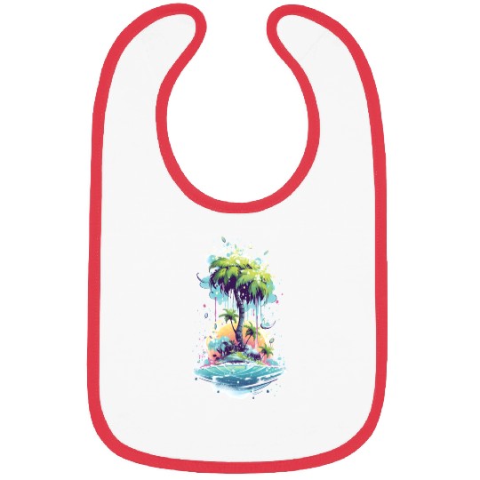 tropical time Bibs