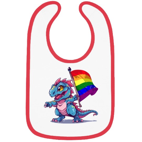 Dinosaur LGBT Pride Lesbian Gay Community T-Rex Bibs