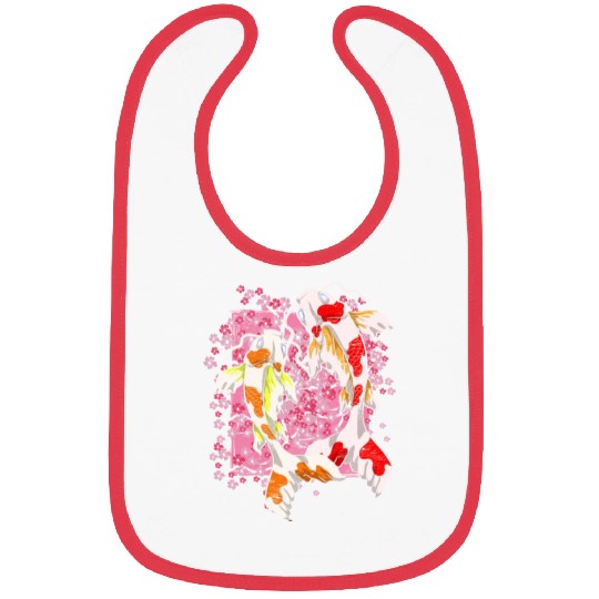 Sakura Koi Fish Gift Cherry Blossom Koi Carp Bibs