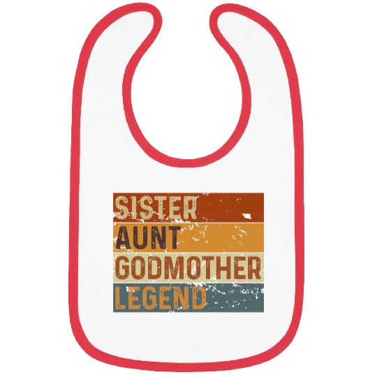 Sister Aunt Godmother Legend Bibs