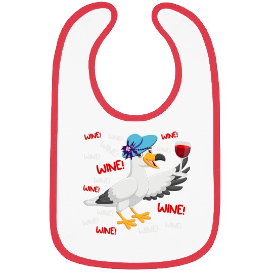 Seagull Bibs Wine Lover North German Seagulls