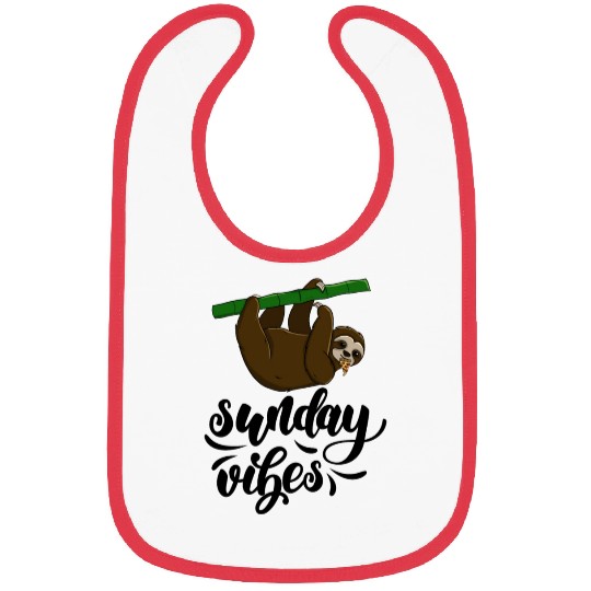 Sunday Vibes Sloth Bibs