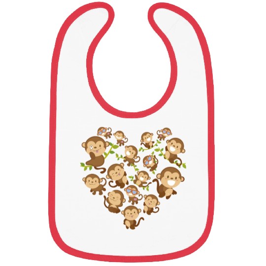 chimpanzee monkey Bibs