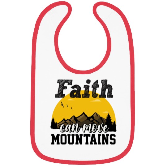 Faith Can Move Mountains Bibs