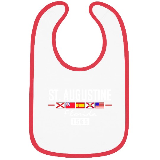 St Augustine Historic Florida Flags Bibs