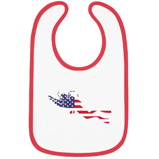 American Flag USA Diving Scuba Diver Bibs